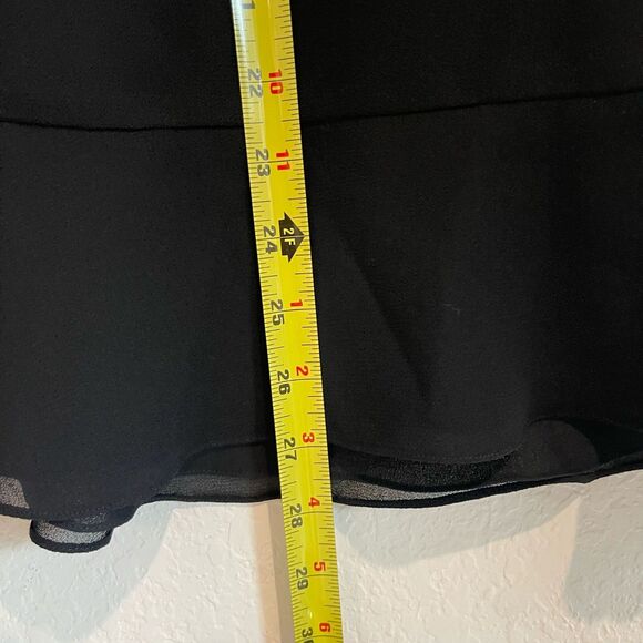 Cynthia Howie Black 16W Womens Blouse Top & Skirt Chiffon Set Classic VTG - Picture 8 of 11